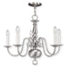 Livex Lighting - 5005-91 - Five Light Chandelier - Williamsburgh - Brushed Nickel