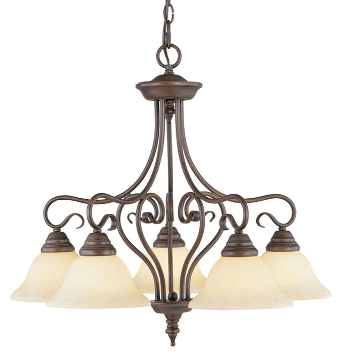 Livex Lighting - 6135-58 - Five Light Chandelier - Coronado - Imperial Bronze