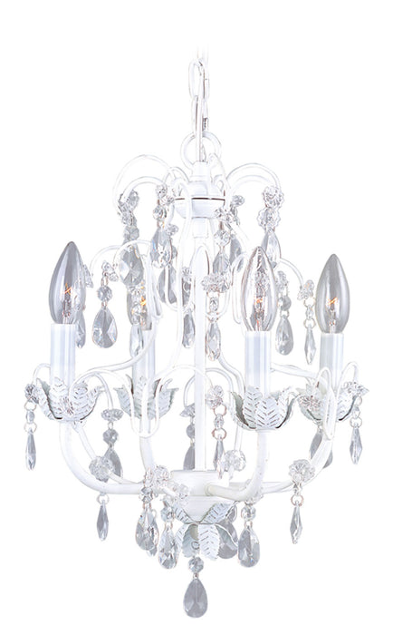 Livex Lighting - 8193-60 - Four Light Chandelier - Athena - Antique White