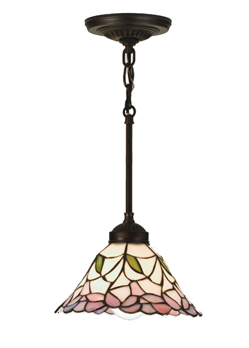 Meyda Tiffany - 48919 - One Light Mini Pendant - Daffodil Bell - Ca Pink