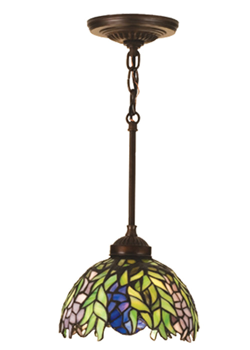 Meyda Tiffany - 48922 - One Light Mini Pendant - Tiffany Honey Locust - Rust