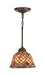 Meyda Tiffany - 98821 - One Light Mini Pendant - Fishscale - Antique