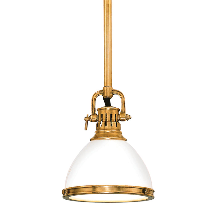 Hudson Valley - 2621-AGB - One Light Pendant - Randolph - Aged Brass