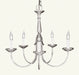 Livex Lighting - 6030-91 - Five Light Chandelier - Home Basics - Brushed Nickel