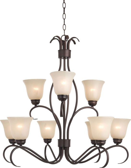 Maxim - 10128WSOI - Nine Light Chandelier - Basix - Oil Rubbed Bronze