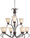 Maxim - 10128WSOI - Nine Light Chandelier - Basix - Oil Rubbed Bronze