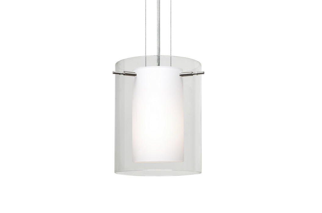 Besa - 1KG-C00607-SN - One Light Pendant - Pahu - Satin Nickel