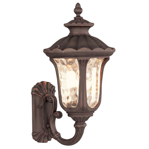 Livex Lighting - 7656-58 - Three Light Outdoor Wall Lantern - Oxford - Imperial Bronze