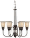 Forte - 2352-06-32 - Six Light Chandelier - Family Number 451 - Antique Bronze