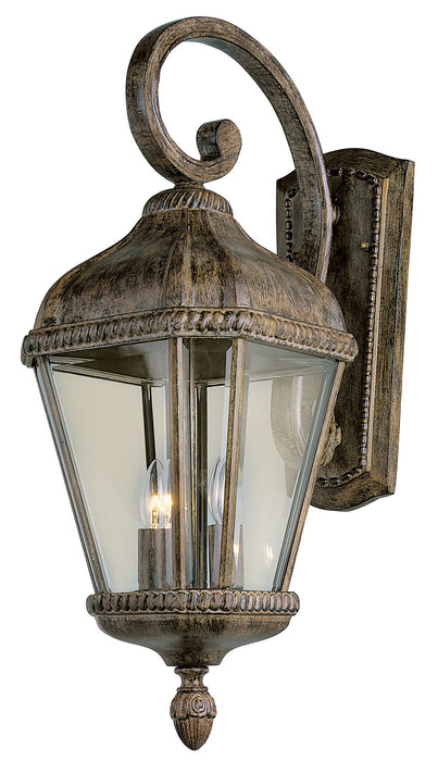 Trans Globe Imports - 5150 BRT - Two Light Wall Lantern - Covington - Burnished Rust