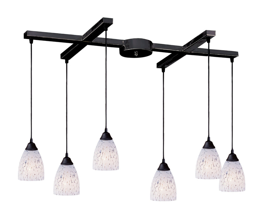 ELK Home - 406-6SW - Six Light Pendant - Classico - Dark Rust