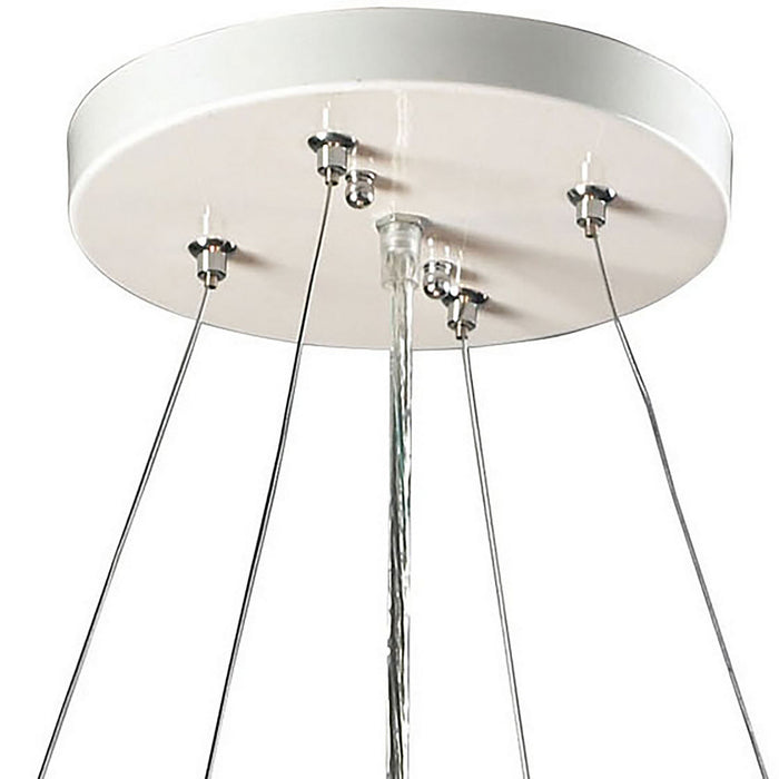 Two Light Island Pendant from the Novelty collection in Silver, Multicolor, Multicolor finish