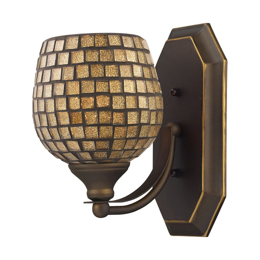 ELK Home - 570-1B-GLD - One Light Vanity Lamp - Mix and Match Vanity - Aged Bronze