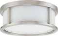 Nuvo Lighting - 60-2859 - Two Light Flush Mount - Odeon - Brushed Nickel