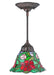 Meyda Tiffany - 107145 - One Light Mini Pendant - Begonia - Gyb Flame Lt Blue