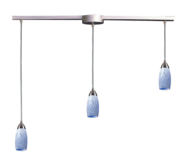 ELK Home - 110-3L-SW - Three Light Pendant - Milan - Satin Nickel