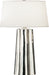 Robert Abbey - 435 - One Light Table Lamp - Wavy - Silver Mercury Glass w/ Polished Nickel