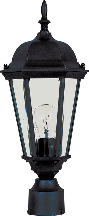 Maxim - 1001BK - One Light Outdoor Pole/Post Lantern - Westlake - Black