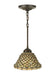 Meyda Tiffany - 111706 - One Light Mini Pendant - Diamond & Jewel - Mahogany Bronze