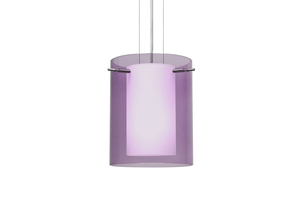 Besa - 1KG-A00607-SN - One Light Pendant - Pahu - Satin Nickel