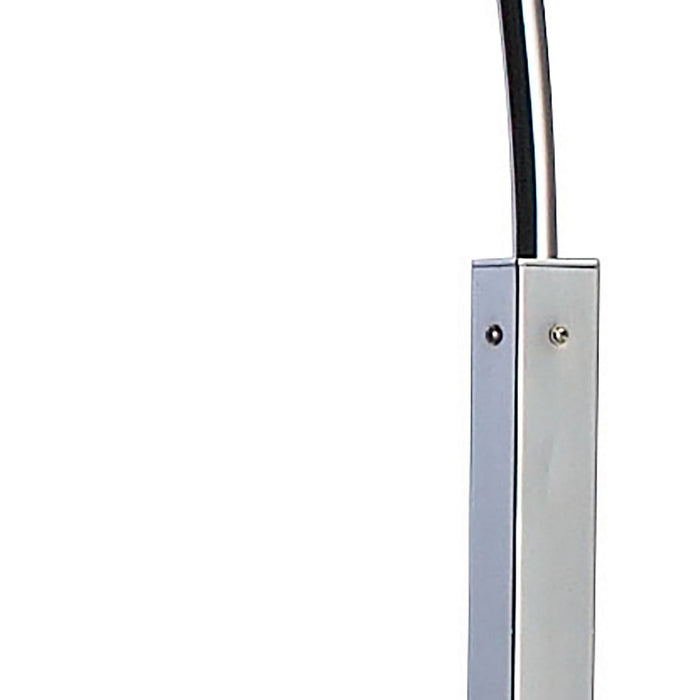 One Light Floor Lamp from the Penbrook collection in Silver, White, White finish