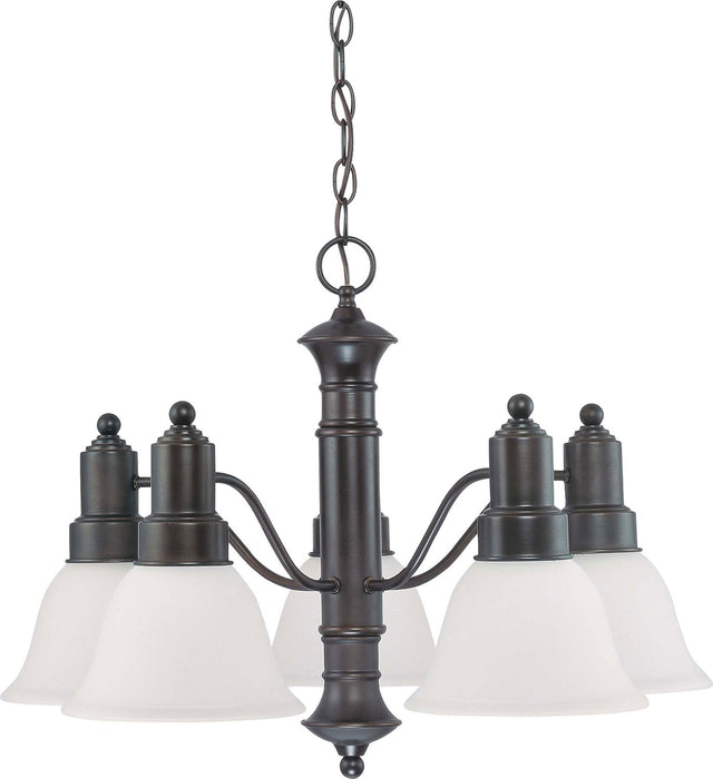 Nuvo Lighting - 60-3143 - Five Light Chandelier - Gotham - Mahogany Bronze