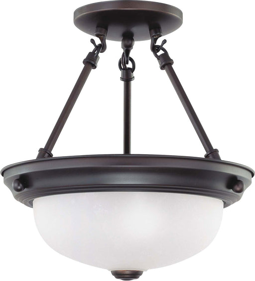 Nuvo Lighting - 60-3148 - Two Light Semi Flush Mount - Close to Ceiling Mahogany Bronze - Mahogany Bronze