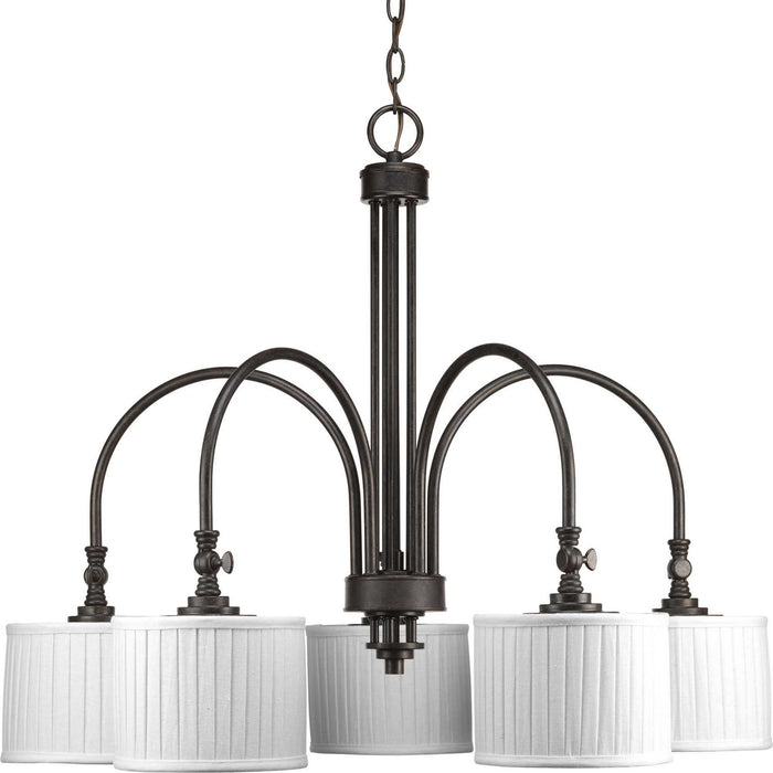 Progress Lighting - P4422-84 - Five Light Chandelier - Clayton - Espresso