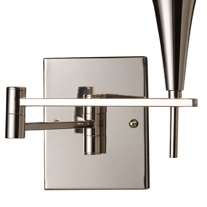 One Light Wall Sconce from the Swingarms collection in Polished Chrome finish