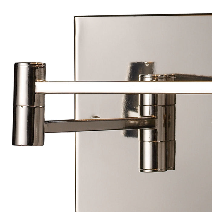 One Light Wall Sconce from the Swingarms collection in Polished Chrome finish