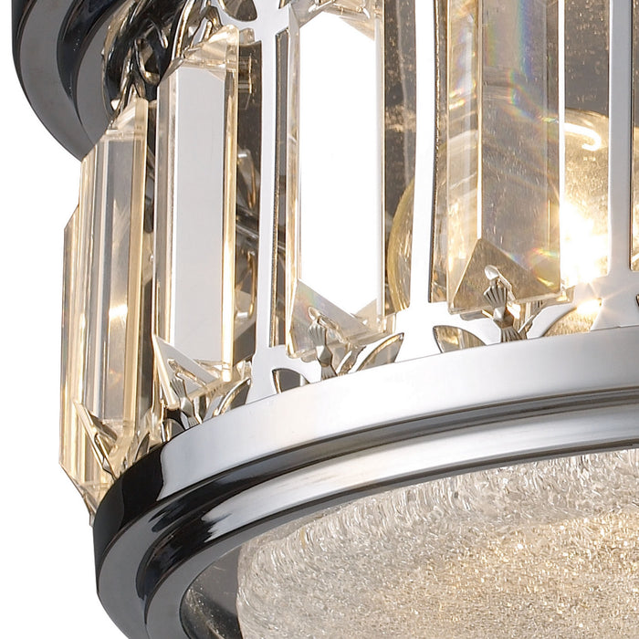 Two Light Flush Mount from the Flushmounts collection in Polished Chrome finish