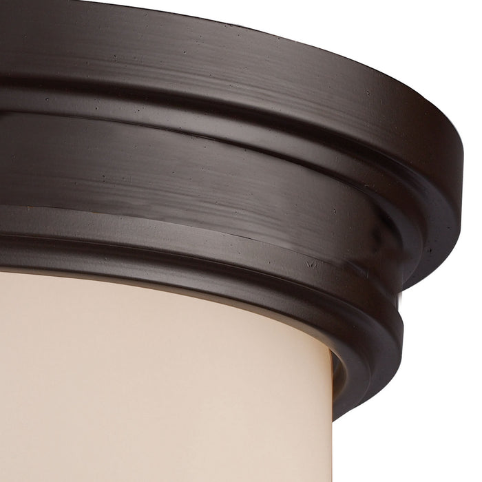 Two Light Flush Mount from the Flushmounts collection in Oiled Bronze finish