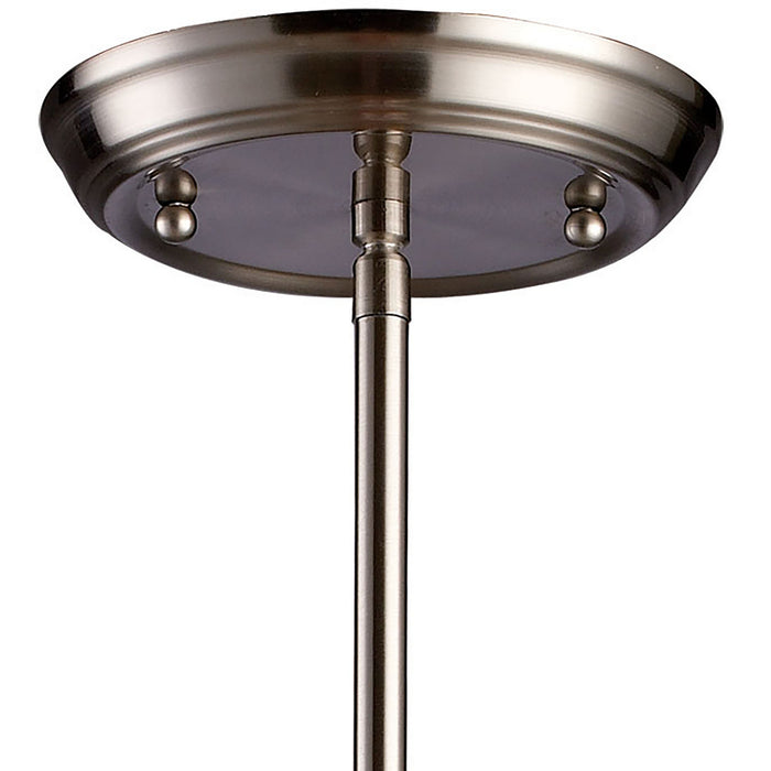 One Light Mini Pendant from the Brooksdale collection in Satin Nickel finish