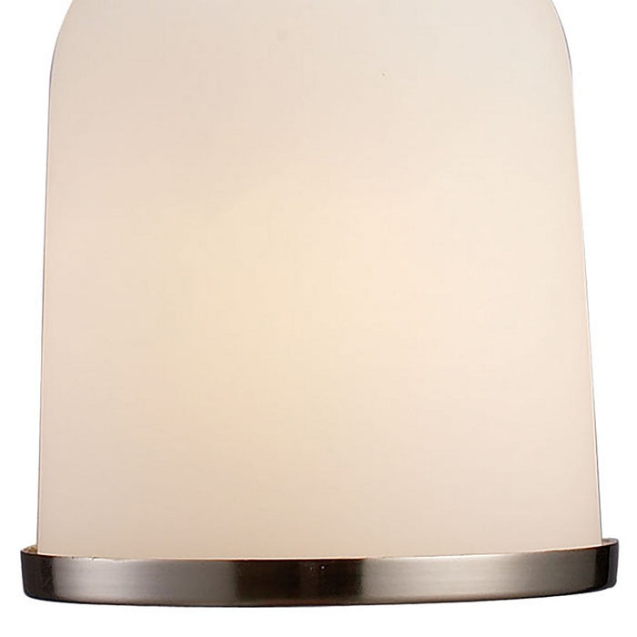 One Light Mini Pendant from the Brooksdale collection in Satin Nickel finish