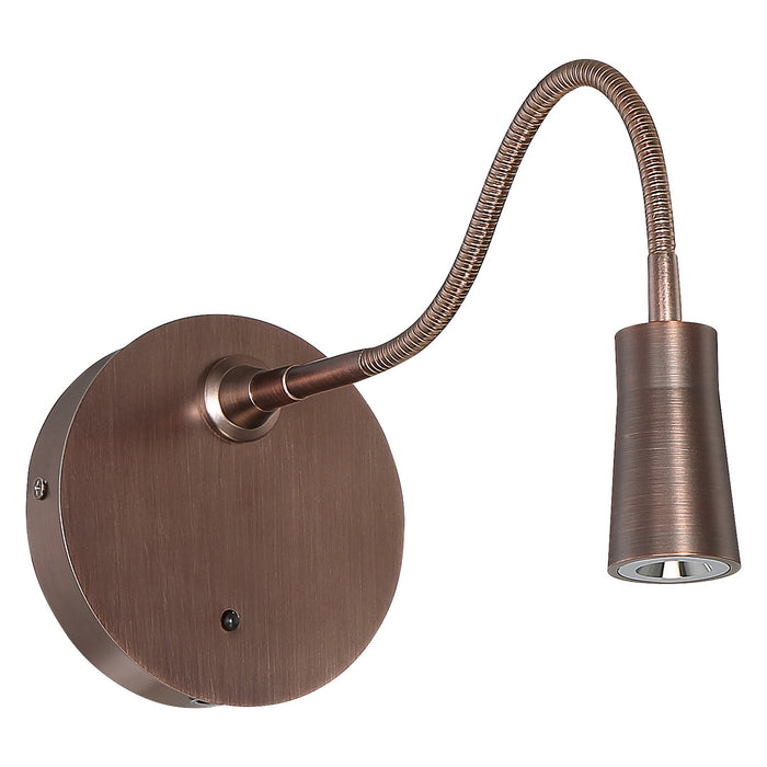 LED Wall Mount from the Epiphanie collection in Bronze finish