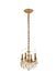Elegant Lighting - 9104D10FG-GT/RC - Four Light Pendant - Lillie - French Gold