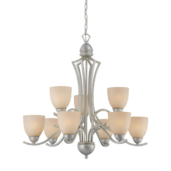 ELK Home - SL808372 - Nine Light Chandelier - Triton - Moonlight Silver