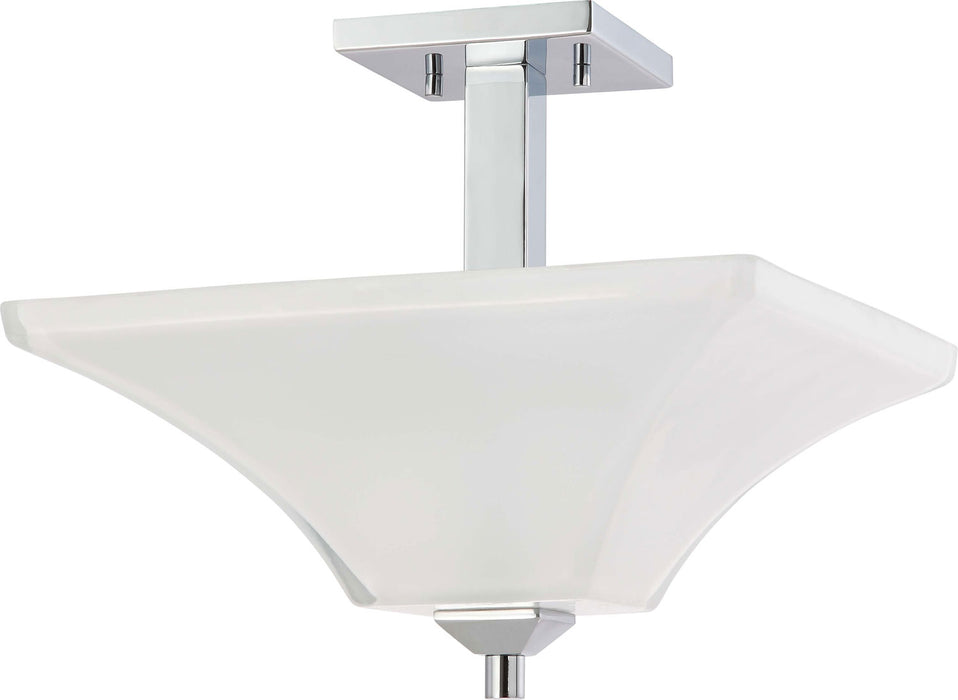 Nuvo Lighting - 60-4007 - Two Light Semi Flush Mount - Parker - Polished Chrome