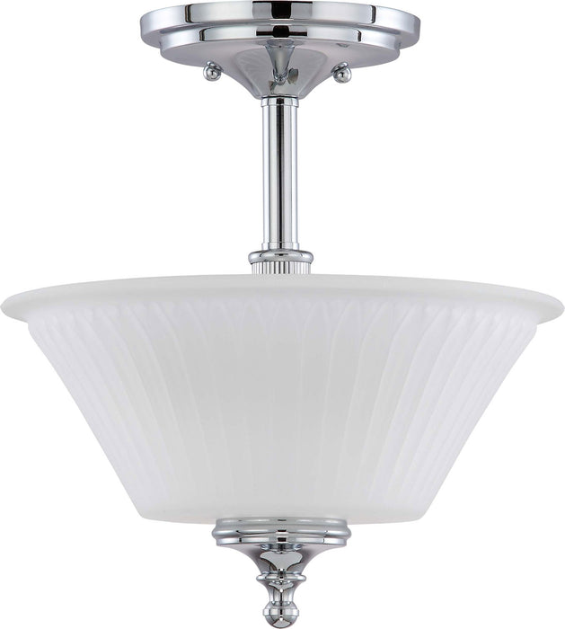 Nuvo Lighting - 60-4268 - Two Light Semi Flush Mount - Teller - Polished Chrome