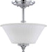 Nuvo Lighting - 60-4268 - Two Light Semi Flush Mount - Teller - Polished Chrome