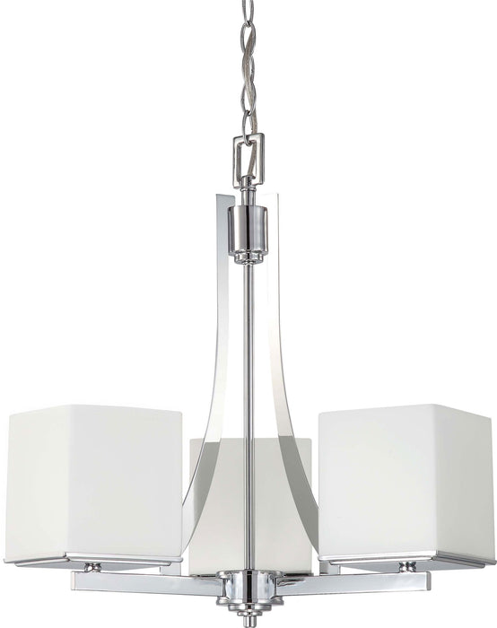 Nuvo Lighting - 60-4085 - Three Light Chandelier - Bento - Polished Chrome