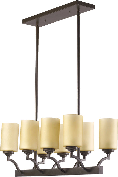 Quorum - 6596-8-86 - Eight Light Island Pendant - Atwood - Oiled Bronze