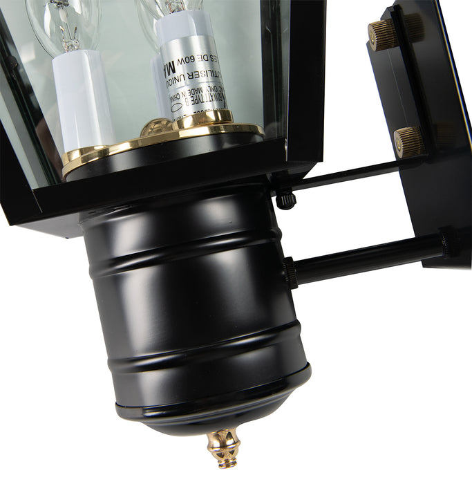 Three Light Wall Mount from the Lexington Wall collection in Black finish