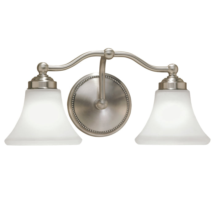 Norwell Lighting - 9662-BN-FL - Two Light Wall Sconce - Soleil 2 Light Sconce - Brush Nickel