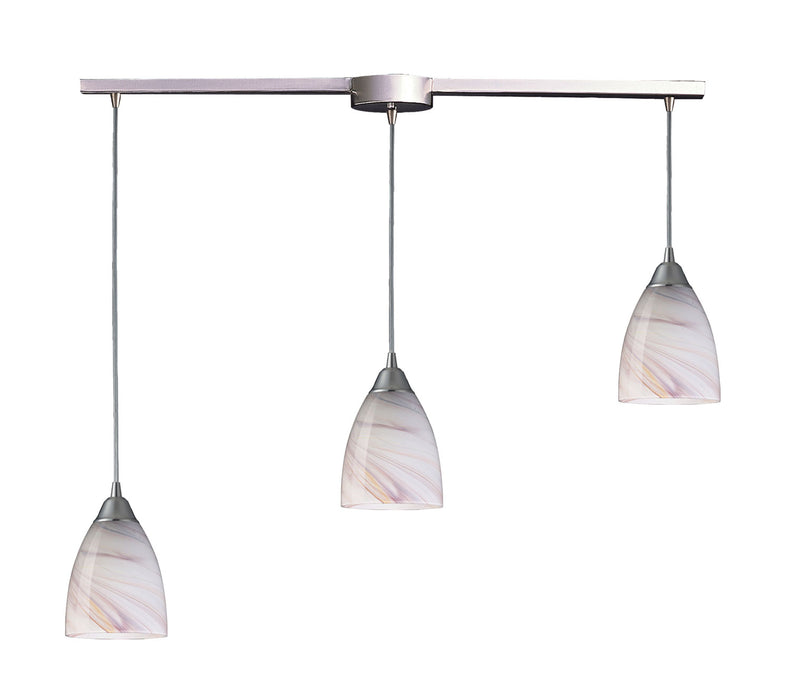 ELK Home - 527-3L-CR - Three Light Pendant - Pierra - Satin Nickel