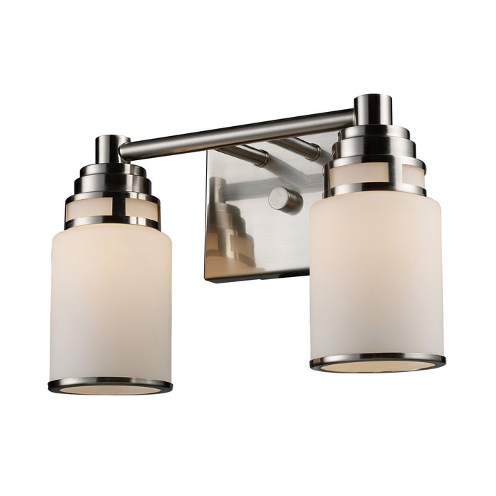 Two Light Vanity Lamp from the Bryant collection in Satin Nickel finish
