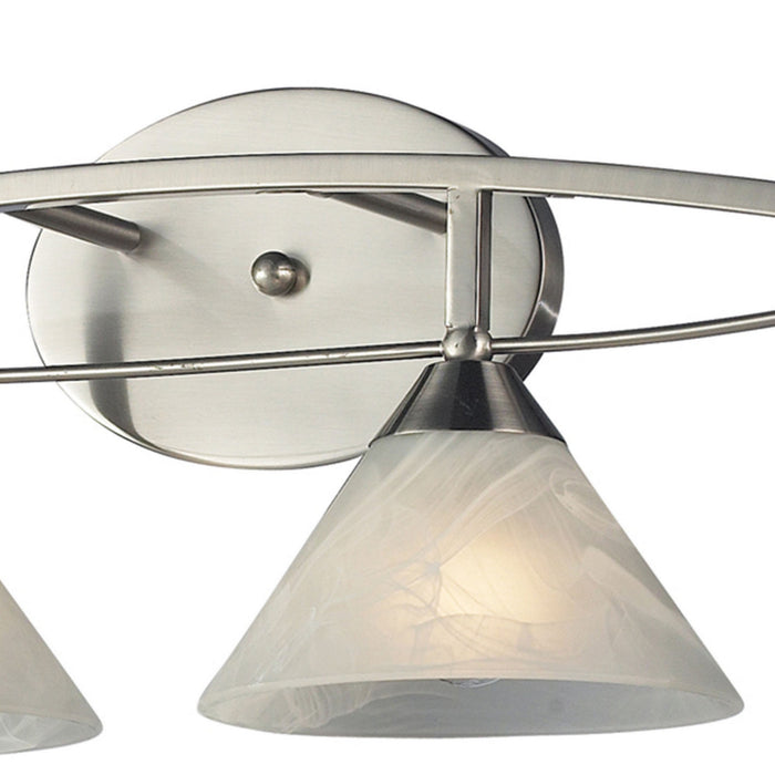 Four Light Vanity from the Elysburg collection in Satin Nickel finish