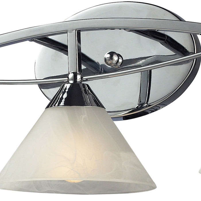 Three Light Vanity from the Elysburg collection in Polished Chrome finish