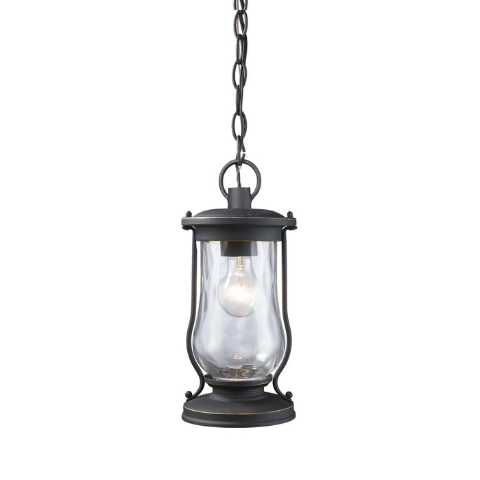 ELK Home - 43017/1 - One Light Outdoor Hanging Lantern - Farmstead - Matte Black