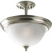 Progress Lighting - P3876-09 - Two Light Close-to-Ceiling - Melon CTCs - Brushed Nickel